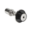RSF10PS swivel glass attachment, polished 316 stainless steel fitting for 3/8-9/16 tempered glass, flush or cap mount