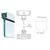 CRL Satin Anodized U-Channel w/ Roll-In Gasket for 3/8 & 1/2 Glass