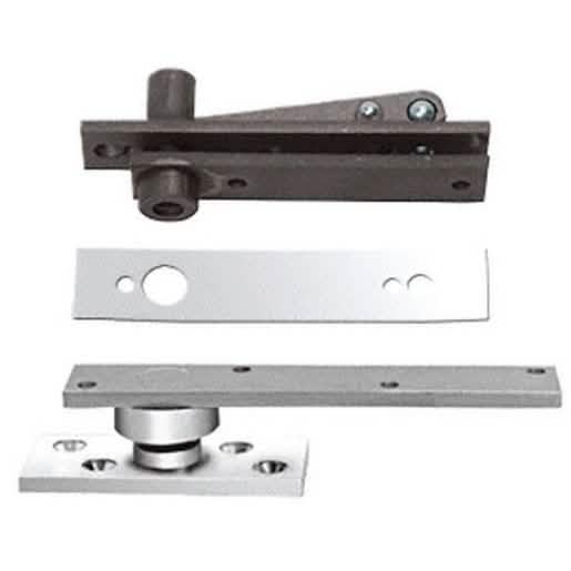 Rixson® Polished Chrome Center-Hung Pivot Set - Durable, sleek, and easy to install.
