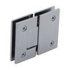 GEN180GM Geneva self-centering glass-to-glass shower hinge, brass, gun metal finish, fits 8-12mm glass.