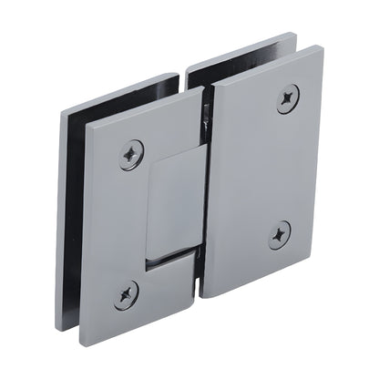 GEN180GM Geneva self-centering glass-to-glass shower hinge, brass, gun metal finish, fits 8-12mm glass.