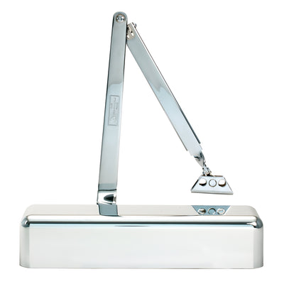 CRL Polished Chrome Surface-Mount Door Closer Adjustable Spring 1/2-4