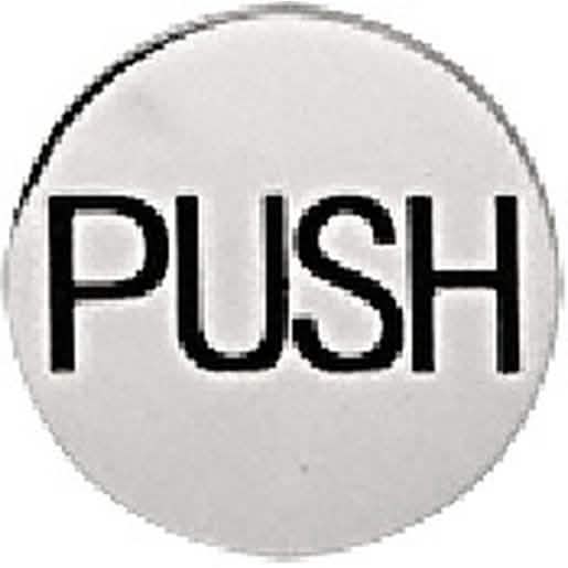 CRL Polished Stainless 2-Inch Round Push Indicator - Sleek, Durable, Modern Design