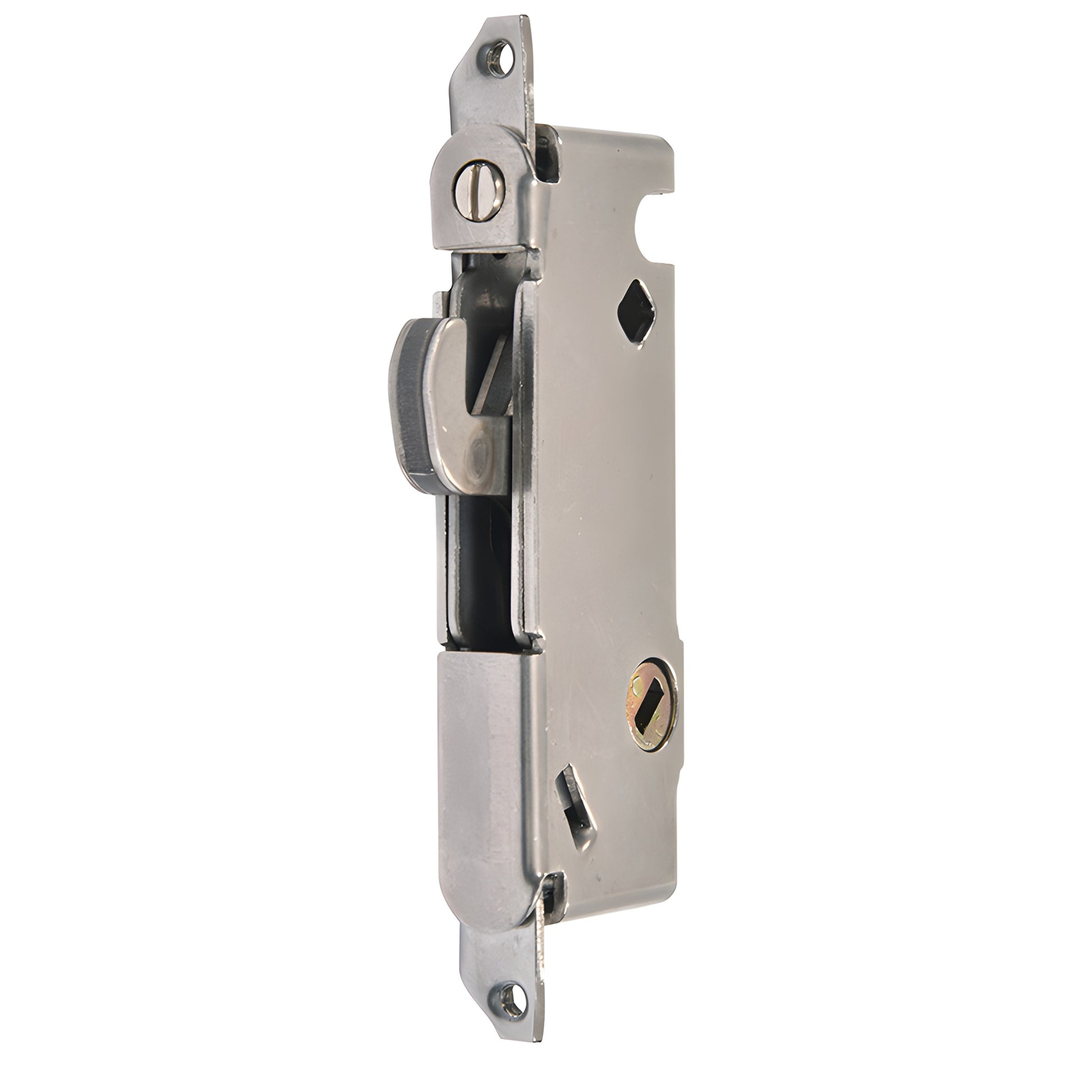CRL mortise lock E2014, steel 1/2 in housing with adjustable hook, round end faceplate and 45 keyway for W&F doors