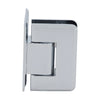 CRL Polished Chrome Pinnacle Adjustable Wall Mount Offset Back Plate Hinge