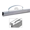 A diagram showing the 3-1/8 inch length of the tension spring installed on a screen frame.