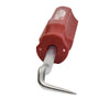 A close-up view of the metal hook tip on the CRL general purpose gasket installation tool.
