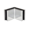 CRL Polished Chrome Zero 90° Wall & Glass Mount Clamp