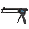 The CRL rodless caulk gun displayed against a white background, highlighting its 13-1/2 inch overall length.