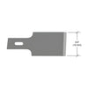 A technical diagram of the CRL Super Scraper blade indicating a width of 3/4 inch or 19 millimeters.