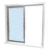 The CRL Daisy pass-thru assembly shown with one sliding glass panel partially open.