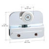 The inside top hanger bracket shown with technical dimension lines indicating a height of 1-7/8 inches and width of 2-1/2 inches.