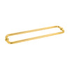 The CRL BM Series brass towel bar shown from an angled perspective.