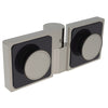 CRL Polished Chrome Lugano Series Glass to Glass 180 Degree Hinge - For Right Hand Door