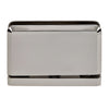 A front-facing view of the brass Prima 01 Series hinge in a polished nickel finish.