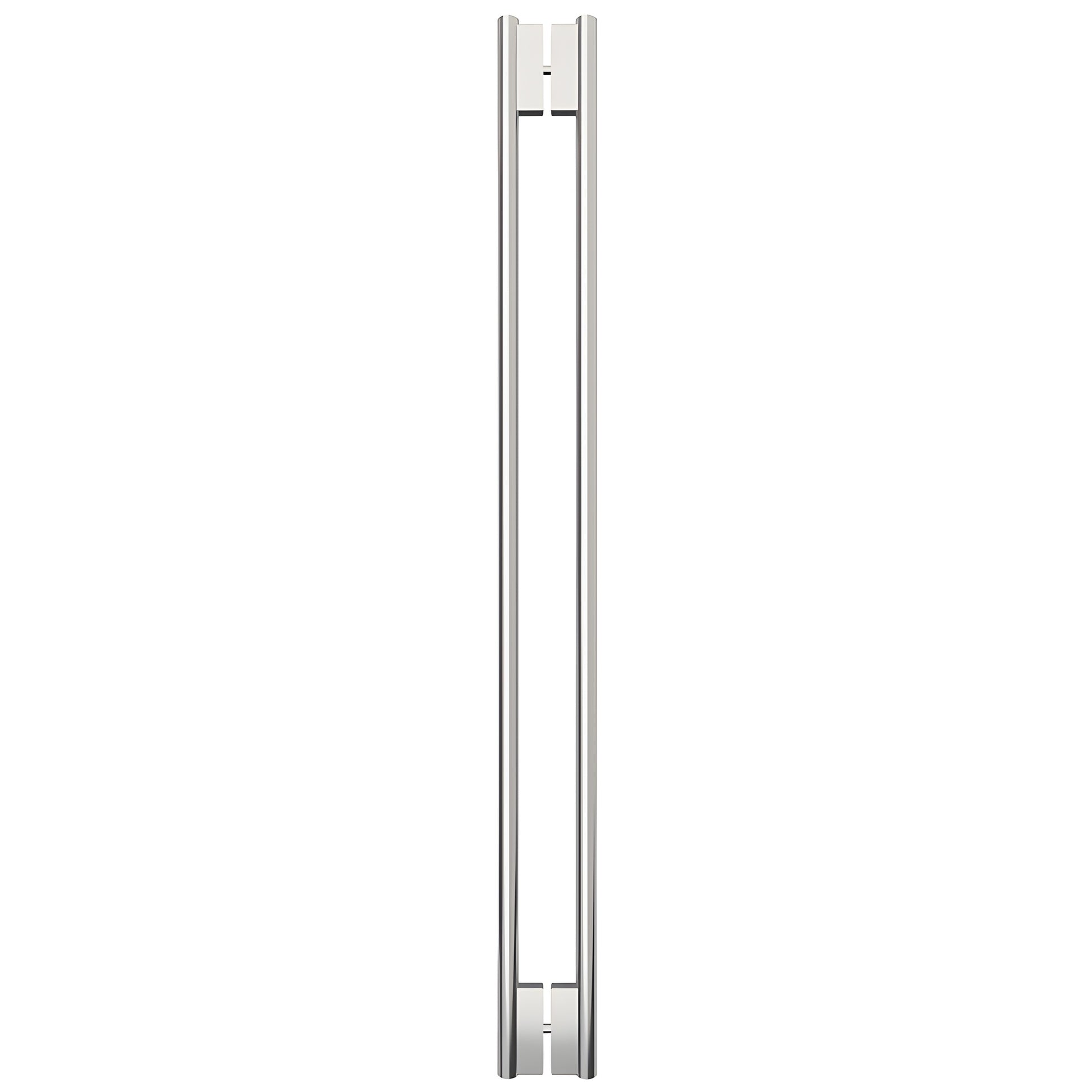 HPH60CPS 60-inch polished stainless steel C-style tubular back-to-back shower door handle for 3/8 glass