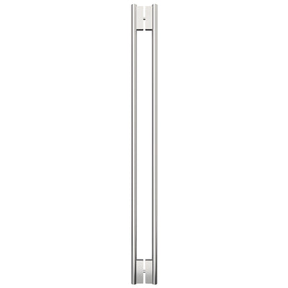 HPH60CPS 60-inch polished stainless steel C-style tubular back-to-back shower door handle for 3/8 glass
