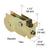 CRL 1-1/8" Steel Ball Bearing Mirror Door Roller, 9/16" Housing