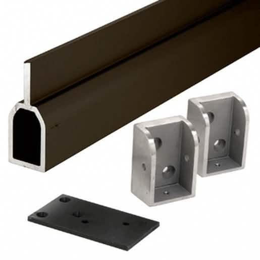 U.S. Aluminum Dark Bronze Removable Mullion 10' - Adams Rite® 3890 for secure doors