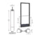 CRL-U.S. Aluminum 250 Narrow Stile Bronze-Black 3'0x7'0 Offset Door