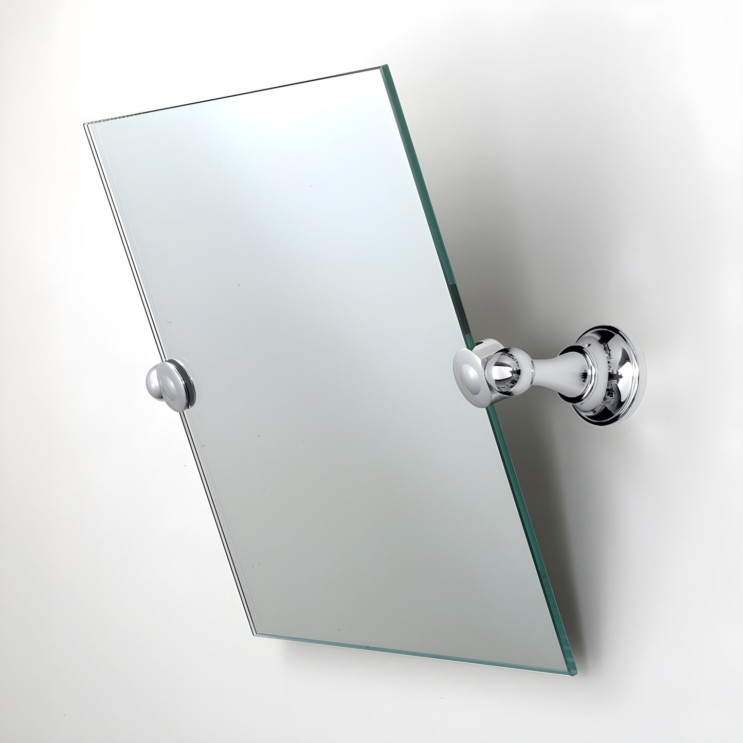 Pair of oil-rubbed bronze tilting mirror pivot brackets (SKU MP64080RB) for 1/8"-1/4" (3-6mm) mirrors.