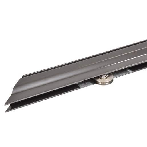 Bronze finish stainless steel sliding screen door kit, 31" x 81", durable and sleek design