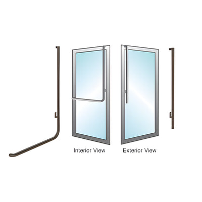 CRL-Blumcraft Oil Rubbed Bronze Right-Hand Dummy Exterior Door Handle