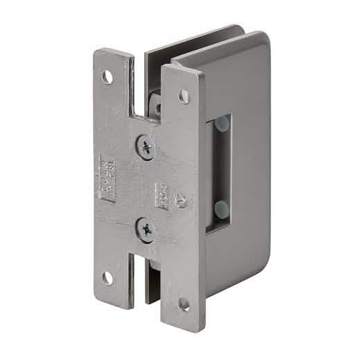 Satin Nickel Cologne 037 Wall Mount 'H' Back Plate Hinge for sleek, modern doors.
