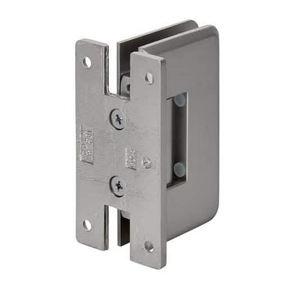 Satin Nickel Cologne 037 Wall Mount 'H' Back Plate Hinge for sleek, modern doors.
