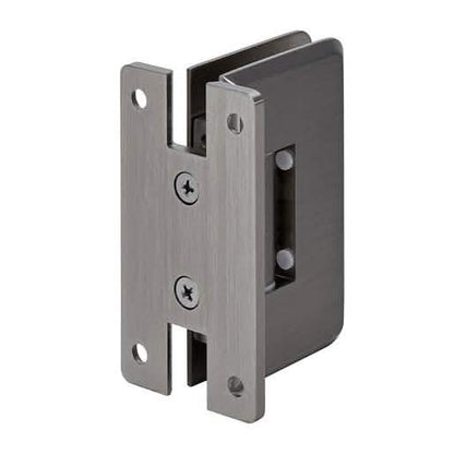 CRL Brushed Nickel Cologne 037 Series Wall Mount 'H' Back Plate Hinge in sleek design.