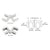 CRL Chrome Glass Hinge Bracket for Frameless Shower Door