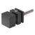 CRL Replacement Matte Black Square Shower Door Knob