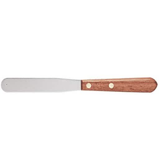 CRL 4" x 3/4" Wooden Handle Spatula - Durable, ergonomic tool for precise application.