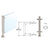 CRL Brushed Stainless 24 in 1in Round Slimline Counter/Partition Post
