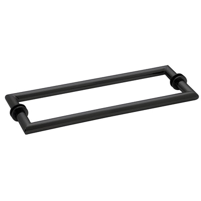 CRL 24 in Matte Black Back-to-Back Double Towel Bar Wall Mount