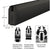 CRL 4-inch Matte Black Tapered Sidelite Rail — Door Sidelite Replacement