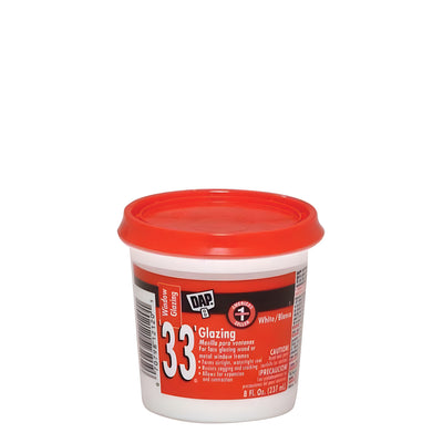CRL DAP 33 White Glazing Compound Putty for Windows - 8 oz