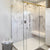 CRL Hydroslide 84 in 180° Brass Sliding Shower Door Hardware Kit