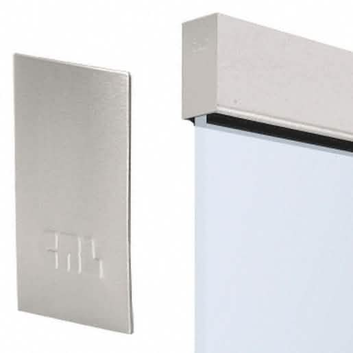 CRL Brushed Stainless End Cap for W7B Series Windscreen Base Shoe, Sleek Finish