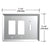CRL Clear Double Toggle Glass Mirror Mounting Plate