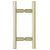 CRL 6" Brushed Bronze Ladder Style Back-to-Back Door Pull