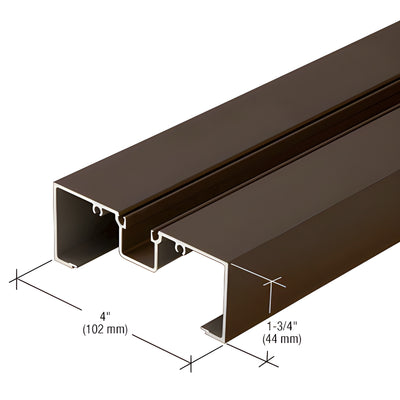 CRL-U.S. Aluminum Door Head Mullion 24'2" Bronze Black Anodized