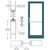 CRL-U.S. Aluminum Series 400 Custom KYNAR Med Stile Door Geared Hinge