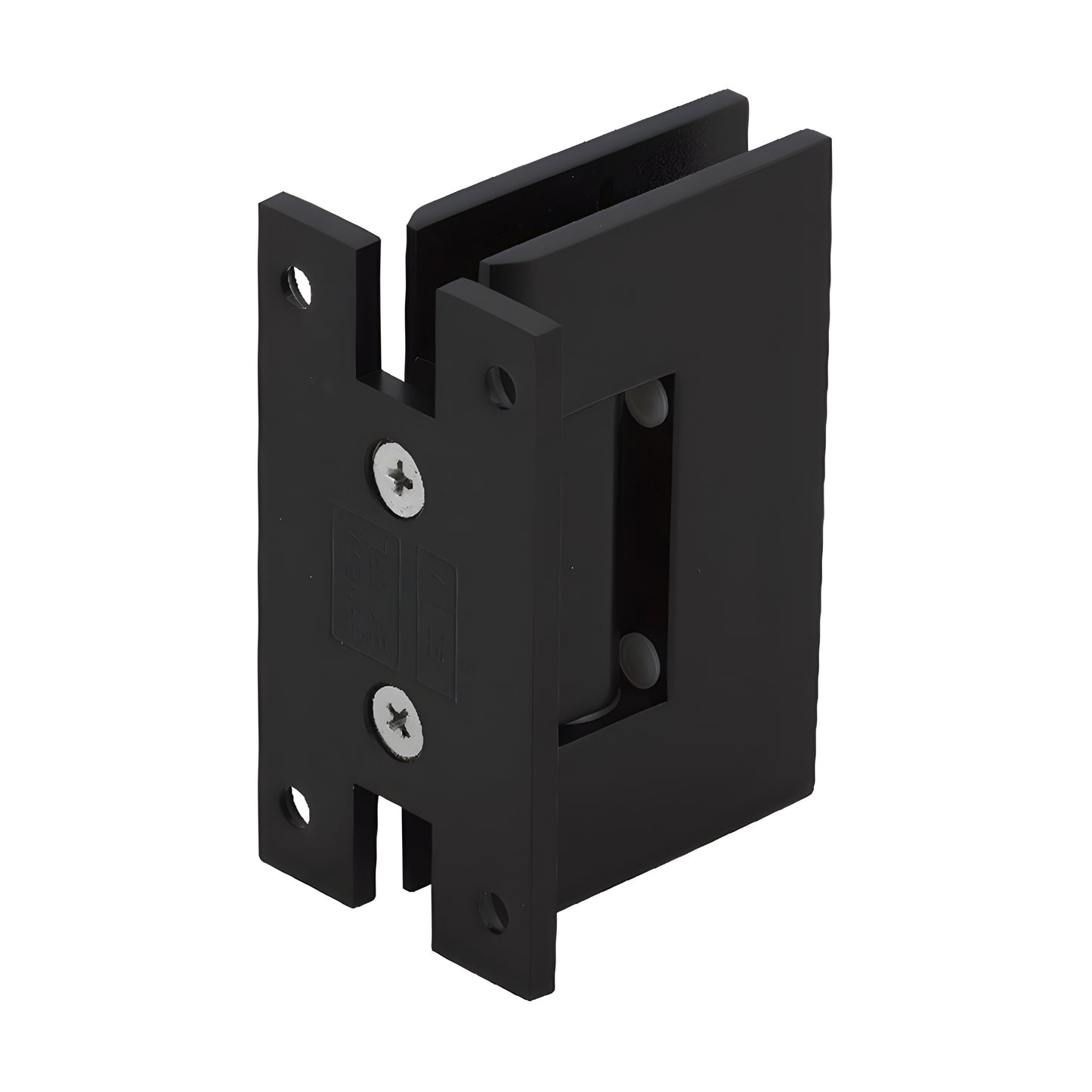GENH0370RB oil-rubbed bronze H-shaped Geneva square wall plate for frameless glass shower door, brass, 3-1/2in