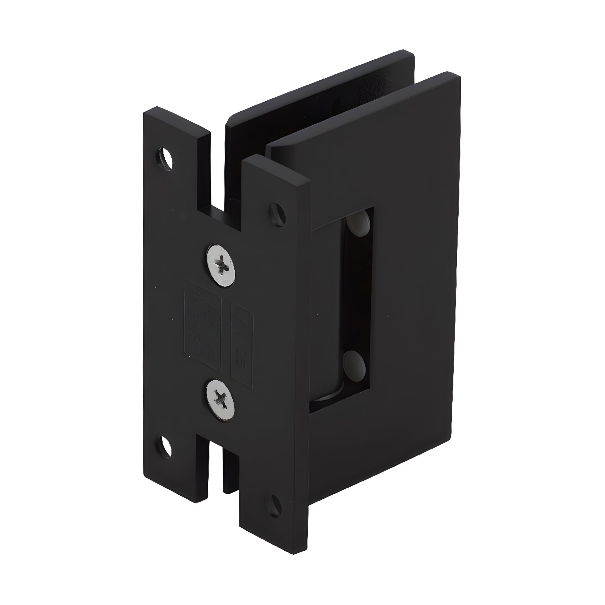 GENH0370RB oil-rubbed bronze H-shaped Geneva square wall plate for frameless glass shower door, brass, 3-1/2in
