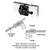 CRL 316 Brushed Stainless Steel 180 Degree Glass-to-Glass Gate Latch