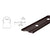 CRL Matte Bronze Pre-Punched 241" Top Rail Infill for Pickets