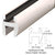 CRL 95 in Polished Nickel Deluxe Shower Door Header Bar Kit