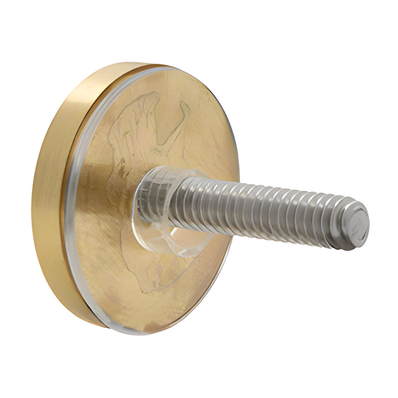 Satin brass 1-1/4 in handle washer with threaded stud - replacement set SKU BMSKSB.