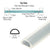 CRL Translucent Silicone Bulb Seal - Door & Window Replacement